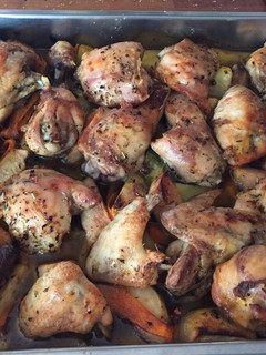 Una foto de Pollo al horno