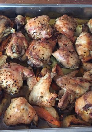 Una foto de Pollo al horno