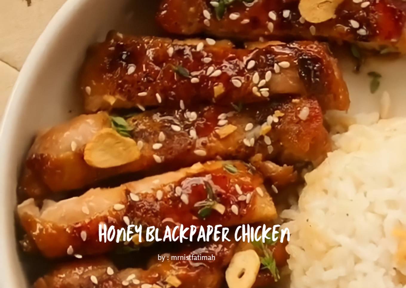 Honey blackpaper chicken