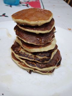 Una foto de Panqueques de banana