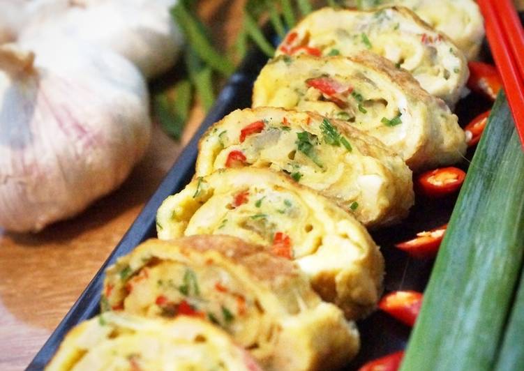 Telur dadar gulung ala Korea (Gyeran Mari)