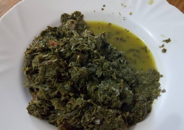 Recipe of Homemade Kigwada (cassava leaves)#Authorsmarathon