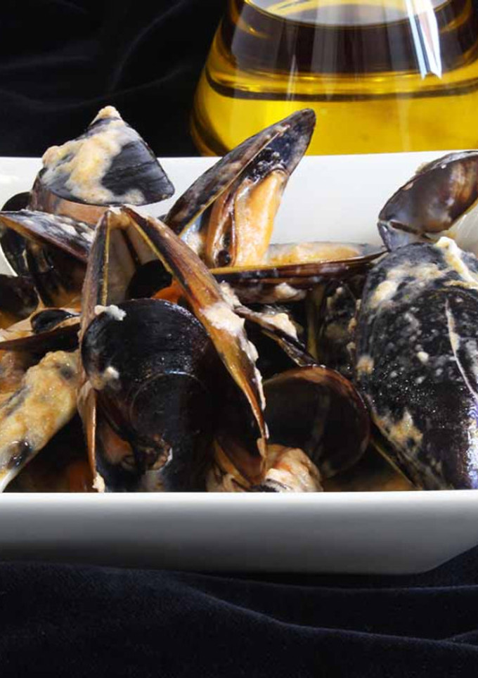 Una foto de Mejillones en salsa alioli