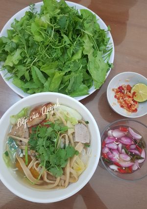 Hình của món Bún chả cá thu.