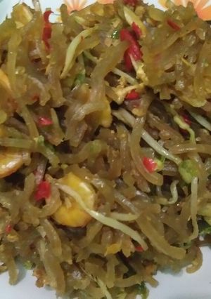 Foto resep Mie sagu goreng udang #BikinRamadanBerkesan