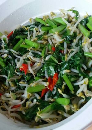 Foto resep Tumis sawi and toge