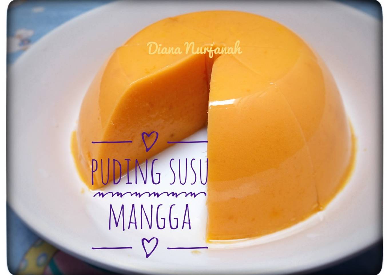 Puding susu mangga