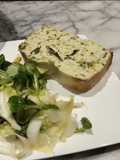 Pain clafoutis aux courgettes et chèvre IG bas