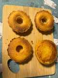 Bolinhos de farinha de milho feitos na air fryer