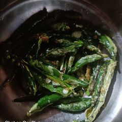 A picture of 1 minutes Chilli fry.