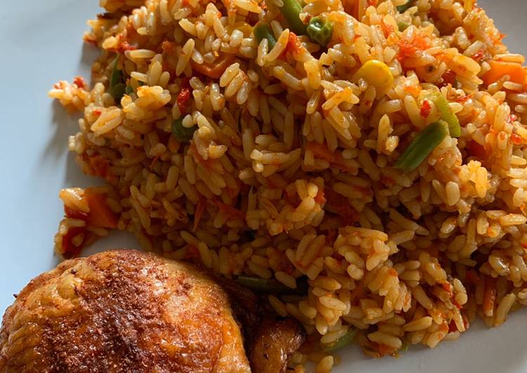 How to Make Homemade Nigerian Jollof Rice and Grilled Chicken