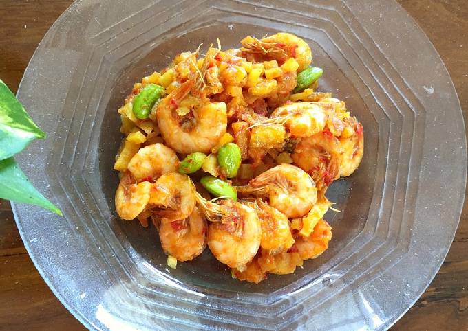 Resep: 31. Sambal goreng udang kentang pete Enak Terbaru