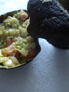 Una foto de Guacamole ranchero con tequila