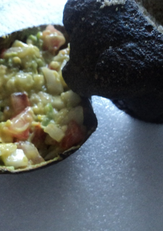 Una foto de Guacamole ranchero con tequila