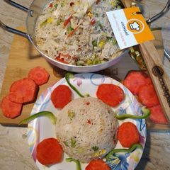 A picture of CHICKEN EGG FRIED RICE💥.