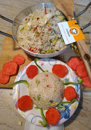 A picture of CHICKEN EGG FRIED RICE💥.