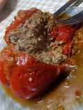 Ajíes rellenos en salsa