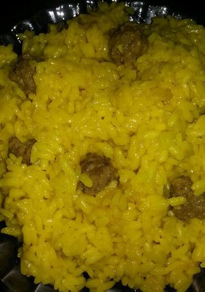 صورة لوصفة أرز باللحم المفروم