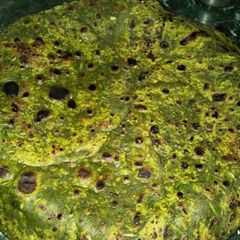 Palak paratha A picture of Palak paratha.