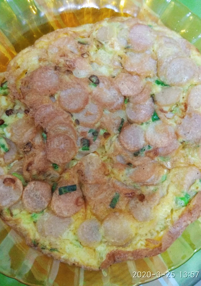 Foto resep Telur dadar sosis