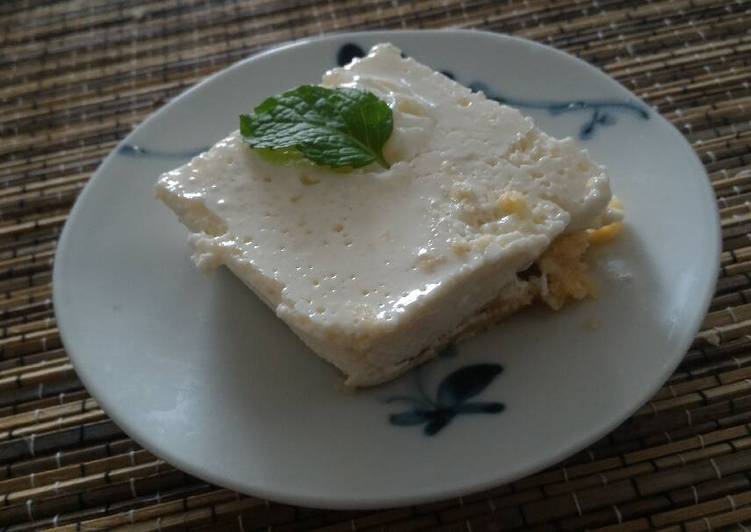 Easiest Way to Prepare Tasty Soy milk gelatine cheesecake This is Secret Recipe  From Homemade !!