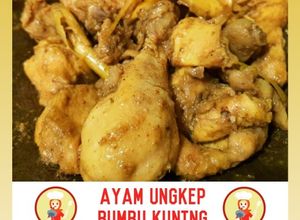 Foto resep Ayam Ungkep Bumbu Kuning (empuk setelah digoreng) #laukpraktis
