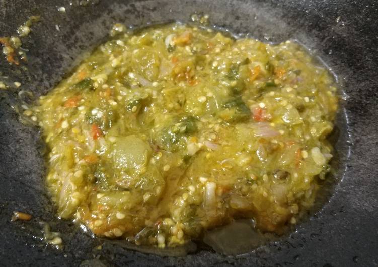 Recipe: Delicious Sambal Ijo Pedas