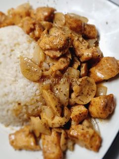 Foto resep 469. Chicken Stroganoff with Garlic Butter Rice