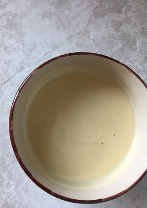 A picture of Homemade custard.