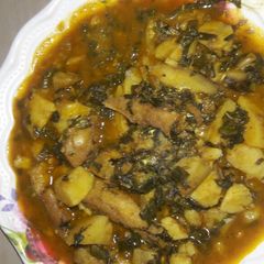 Sweet potatoes porridge A picture of Sweet potatoes porridge.