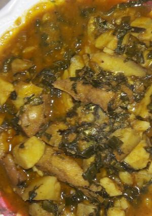 A picture of Sweet potatoes porridge.