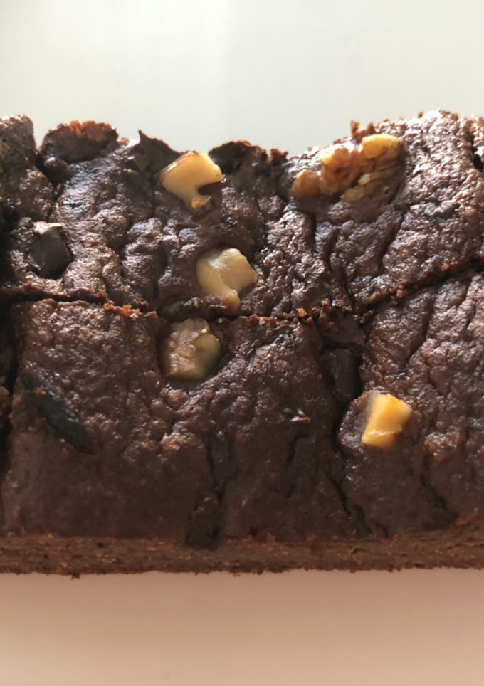 Una foto de Brownie sin azúcar, saludable