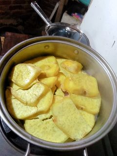Hình của món Khoai lang hấp.