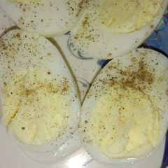 Boiled eggs A picture of Boiled eggs.