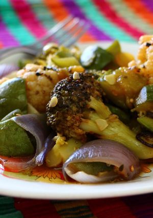 Una foto de Verduras al horno