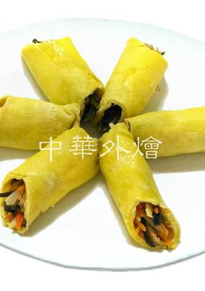 豆芽菜蛋皮捲【中餐乙級菜色】 的食譜成品照片