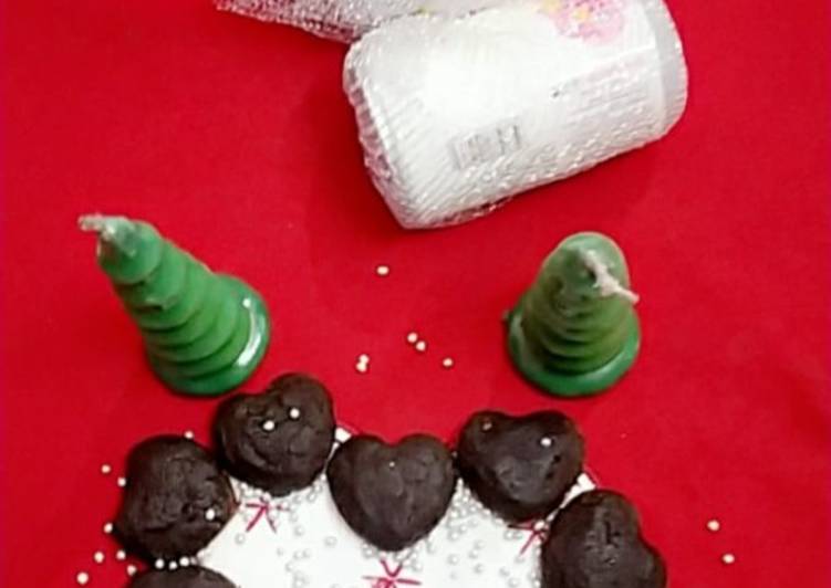 How to Prepare Homemade Little heart chocolate cookies