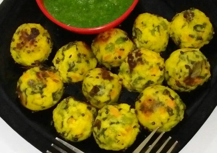 Step-by-Step Guide to Make Speedy #Methi leaves spongy ball