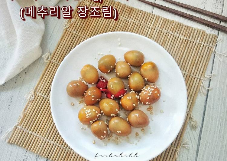 Resep: Maechurial Jangjorim (메추리알 장조림) - Braised Quail Egg Untuk
Pemula!