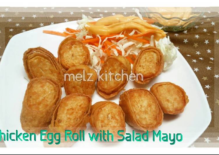 Chicken Egg Roll with Salad Mayo