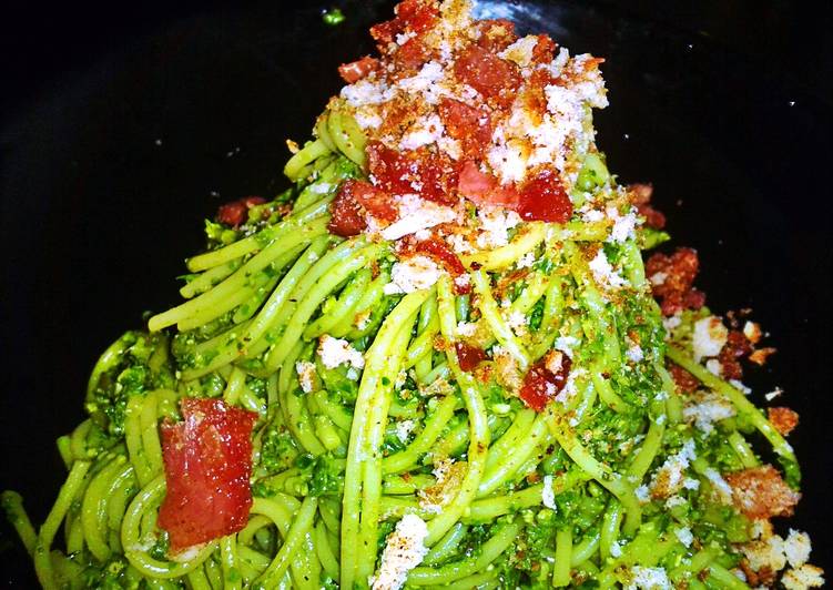 Espaguetis En Carbonara Vegetal Y Jamn Ibrico Receta