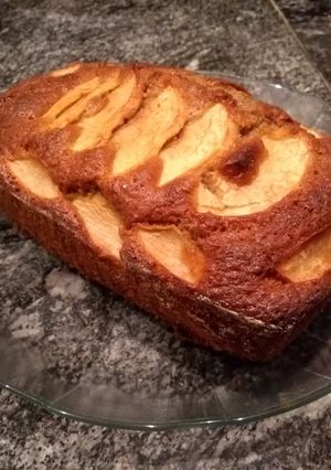 Una foto de Budín de manzana