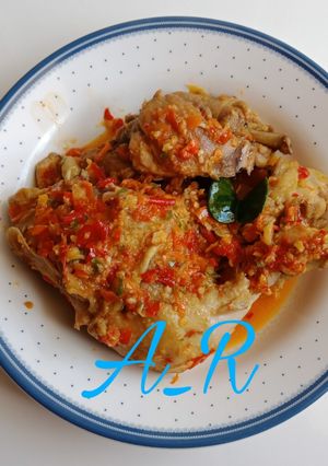 Foto resep Ayam sambal mercon
