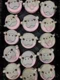 Moo Deng macarons