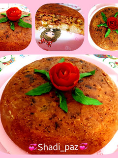 عکسی از دستور کیک گوشت تابه ای 😋