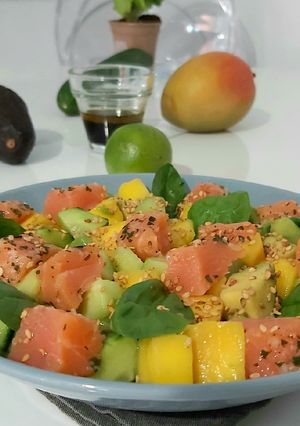 Une photo de 🥗Salade de mangue exotique