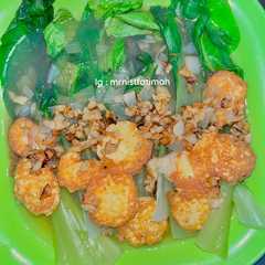 รูปของ Pokcoy tofu baput saus tiram