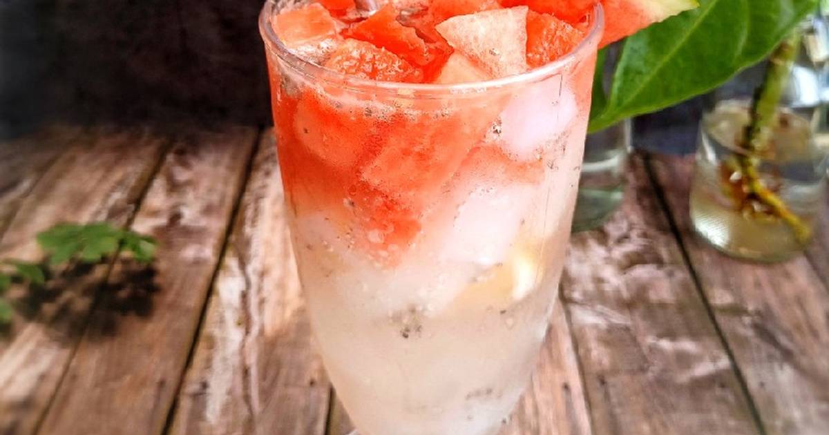 Resep Watermelon Soda With Lemon oleh Rika Meila Puspita Cookpad