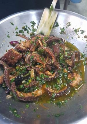 Una foto de Pulpo marinado