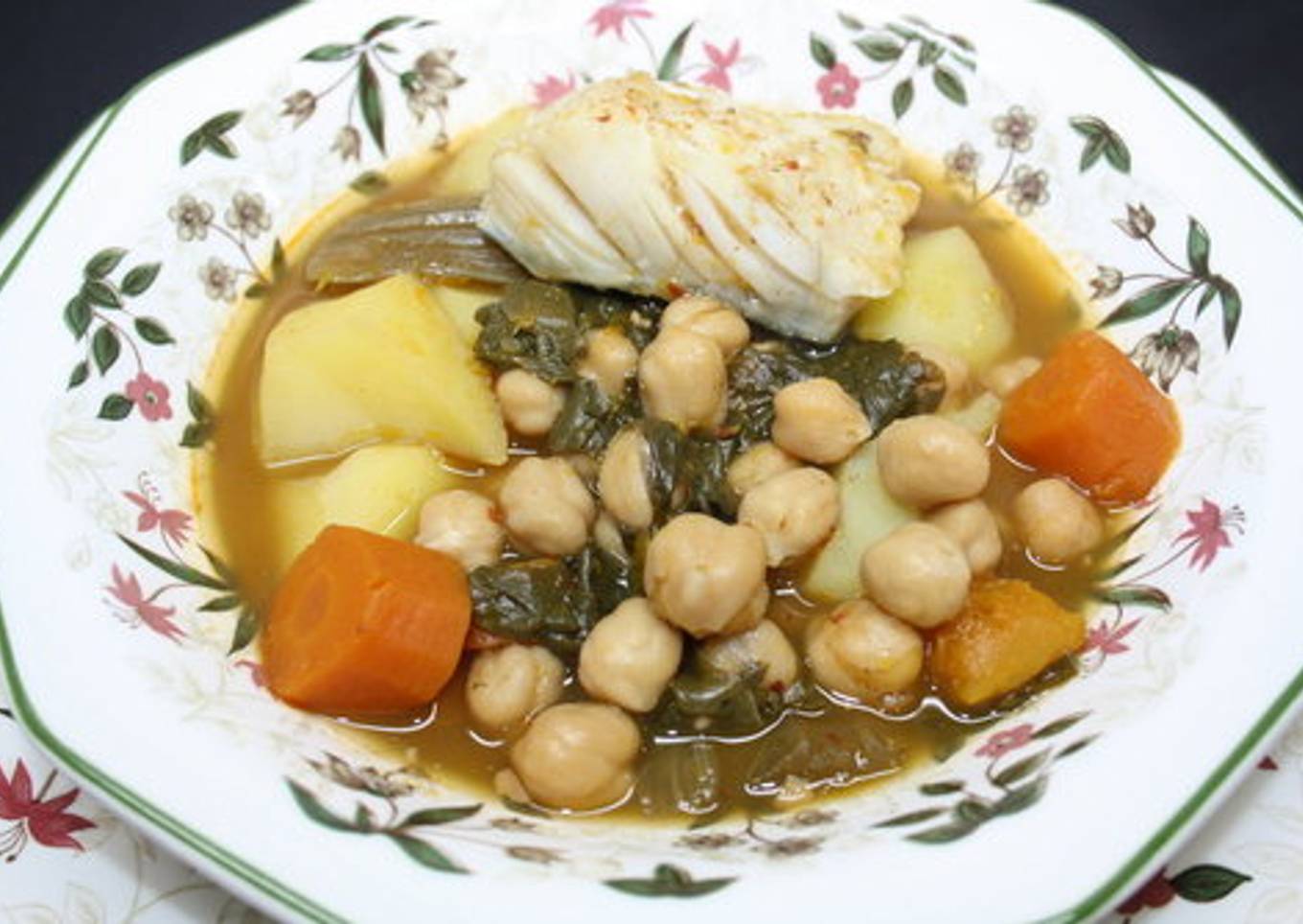 Potaje de Garbanzos con Bacalao